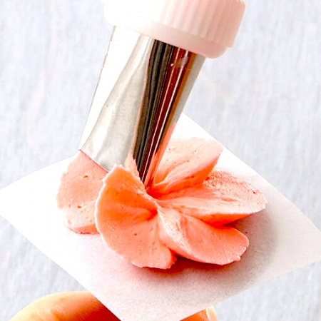 Кондитерская насадка 182 Tulip, Корея, прямой лепесток с округлой прорезью 16 мм