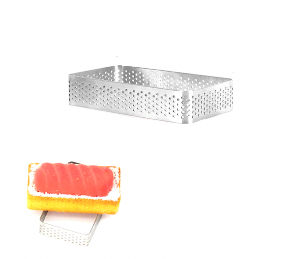 Формы для выпечки нерж.сталь перфорир. | Прямоугол. (высота 2 см)