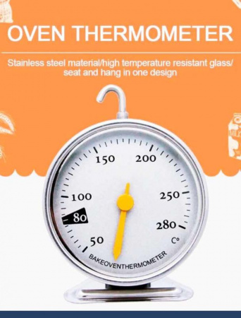 Кондитерский термометр в духовой шкаф аналоговый (2) от +50°C до + 280°C (Celsius)