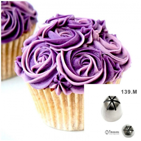 Насадка закрытая звезда №139, 339, 539 (239) | Роза Джаз (6 лучей) - Standard closed star tip #139, 339, 239 (539) | Rose Jazz | by Tulip Workshop