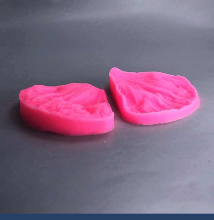 Молд силиконовый (вайнер) лепесток Пиона большой (2), комплект 2 шт (70•70 мм) b040