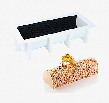 Силиконовая форма +текстурный мат (набор) для муссовых тортов | Coffee