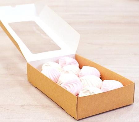 Кондитерская упаковка 28*16*5 см Зефир | КРАФТ упак. 5-25 шт Кондитерская упаковка 28*16*5 см Зефир | КРАФТ упак. 5-25 шт