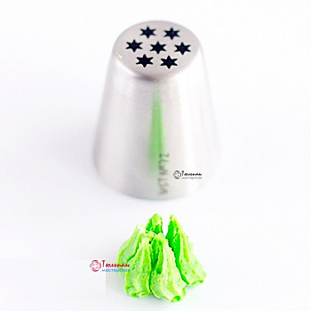 Насадка Травка №72 Большие Звёзды | L размер (Russian Grass Nozzle #72 Large Star | L size | By Tulip Workshop) Насадка Травка №72 Большие Звёзды | L размер (Russian Grass Nozzle #72 Large Star | L size | By Tulip Workshop)