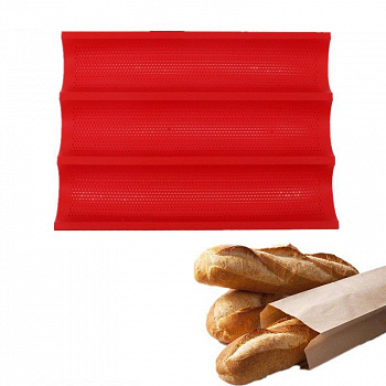 Форма силиконовая перфорир. 3х секционная Багет | 360*250 мм