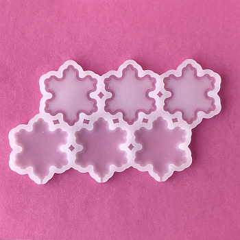 Силиконовая форма для шоколада-мастики-карамели 6 фигур - Снежинка