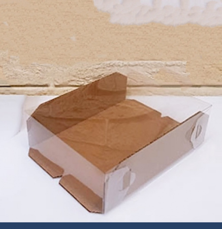 Кондитерская упаковка 21•16•6 см Крафт (прозрачная крышка+дно) | ПМ Кондитерская упаковка 21•16•6 см Крафт (прозрачная крышка+дно) | ПМ