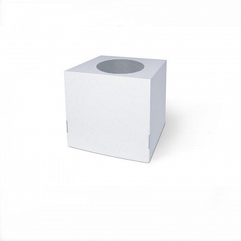 Коробка для торта 30•30•30 см с окном Белая (крышка+дно) | упак. 5-25 шт (мкгфр) Коробка для торта 30•30•30 см с окном Белая (крышка+дно) | упак. 5-25 шт (мкгфр)