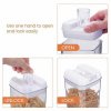 Набор 5 шт пластиковых герметичных контейнеров-баночек для хранения продуктов