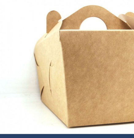 Коробка для бенто торта 12•12•8 см Крафт| БНТ Коробка для бенто торта 12•12•8 см Крафт| БНТ