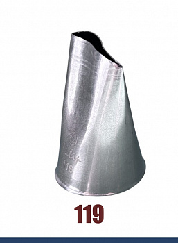 Кондитерская насадка 119 Tulip, Корея, прорезь 19 мм лепесток 2-й изогнутый