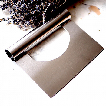 Кондитерский шпатель метал. прямой с ручкой (в.2)