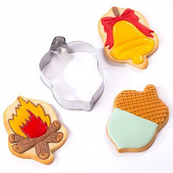 Вырубка стальная Жёлудь размер 10•7•3 см