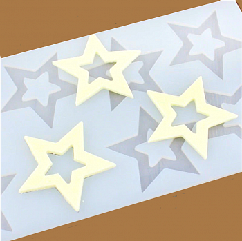 Силиконовая форма для шоколада-мастики-карамели 8 фигур Звёзды 220*110*3 мм