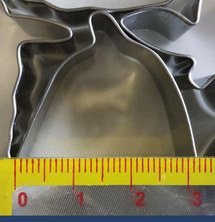 Вырубки Набор 6 шт Фрукты мини 20-50 мм, h 20 мм, нержавеющая сталь, Tulip