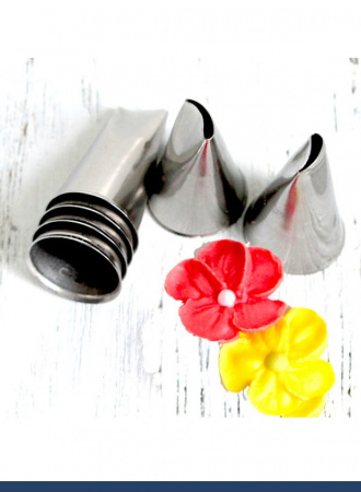 Кондитерская насадка 59°(59S) Tulip, Корея, прорезь 4.8 мм лепесток изогнутый правый, мини