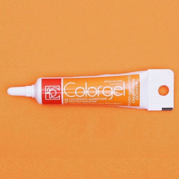 Краситель пищевой гелевый Colorgel: Arancio Mandarino (Оранжевый) | 20-100 гр Краситель пищевой гелевый Colorgel: Arancio Mandarino (Оранжевый) | 20-100 гр