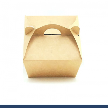 Коробка для бенто торта 12•12•8 см Крафт| БНТ Коробка для бенто торта 12•12•8 см Крафт| БНТ