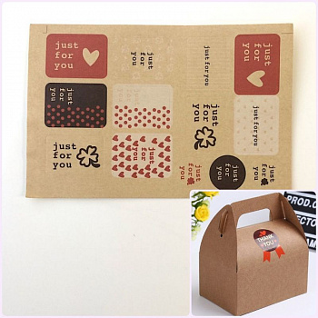 Наклейки "jast for you" на коробки 13 шт-10 листов Наклейки "jast for you" на коробки 13 шт-10 листов